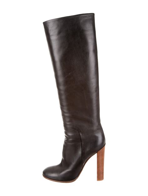 vintage celine boots|celine knee high boots.